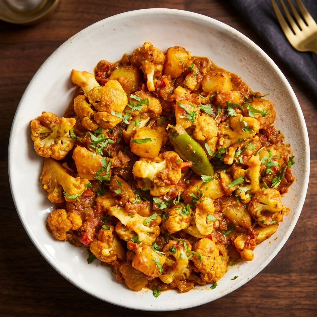 Aloo Gobi – authentic vegetarian Indian dish at Tandoori Tadka Lloydminster